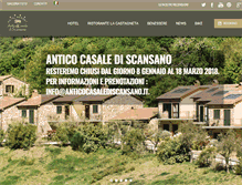 Tablet Screenshot of anticocasalediscansano.it